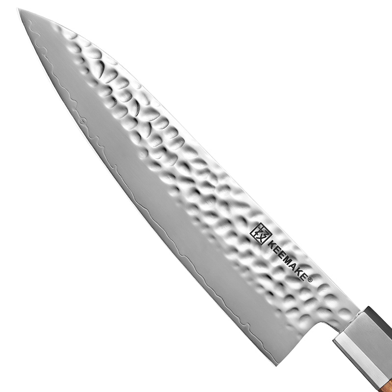 Japanese Hammered VG10 8" Chef Knife Stainless Steel